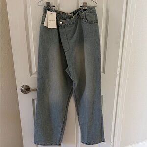 Fold Blue Denim Jeans